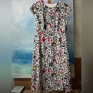 Ted Baker London Stelaar Wilderness Dress Floral Anima Print Size 4